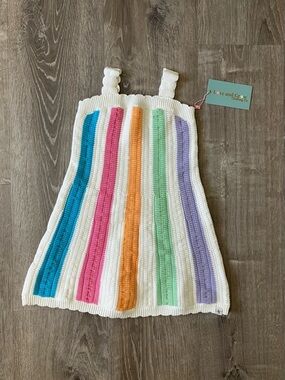 NEW Love & Grow Rainbow Knit Dress